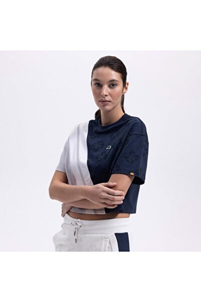 Ellesse EF376-NV Crop γυναικείο T-Shirt - Navy Blue