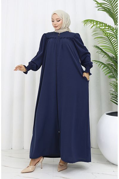 sefamerve Φερμουάρ με ελαστική λαβή 2035-02 Navy Blue