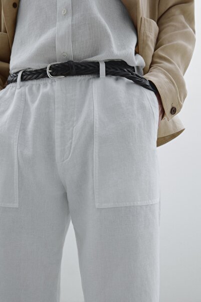 Massimo Dutti %100 keten jogger pantolon