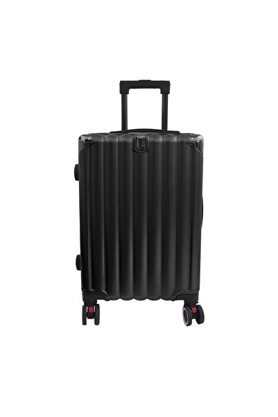 Naimeed Company Cărucior de călătorie, Naimeed D5391S, 4 roți duble 360 ​​grade, ABS, încuietoare cu combinație, Negru, 38x23x60cm