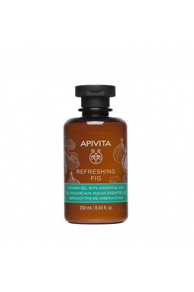 Apivita Gel de dus unisex cu aroma de smochine si uleiuri esentiale