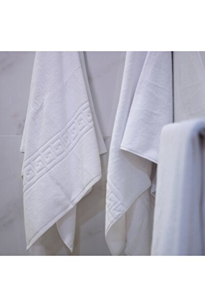 Pucioasa Σετ προσφοράς με 8 λευκές πετσέτες, 100% βαμβάκι, 450 γρ./τ.μ., 50x90 εκ.