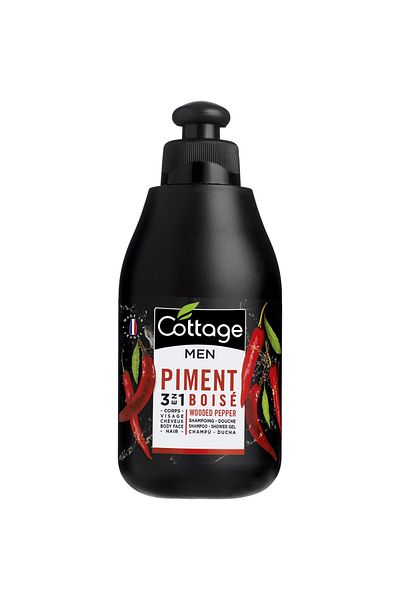 Cottage Sampon si gel de dus pentru barbati Wooded Pepper