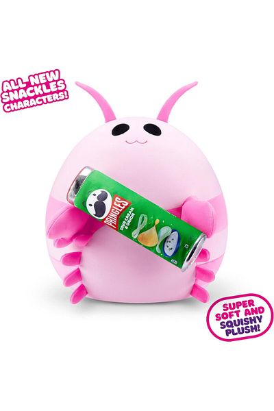 Zuru Snackles Series 2 Shrimp & Pringles 8 Inch Plush by ZURU, Ultra Soft Plush, Collectible Plush wit...