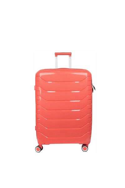 Naimeed Company Travel trolley Small S, Naimeed D5969, 4 double wheels 360 degrees removable, PP, Red, 37x20x48cm