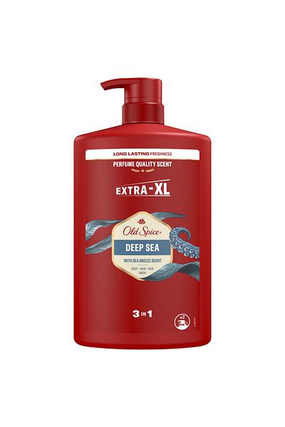 Old Spice Gel de dus si sampon 3 in 1 Old Spice Deep Sea pentru corp