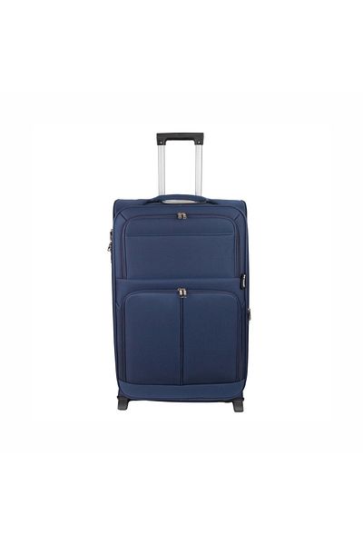 Naimeed Company Troler mic de călătorie, Naimeed D5976, 2 roți, material textil, Albastru, 35.5x26x52cm