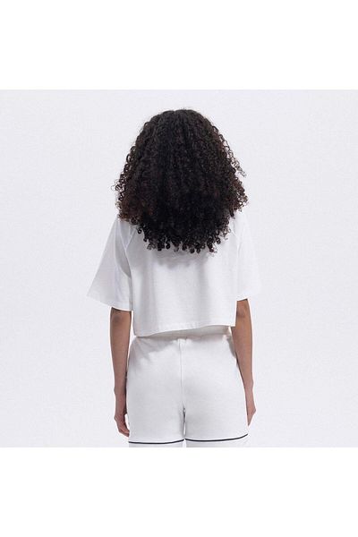 Ellesse Ef443-Of Crew Neck Crop Women's T-Shirt - Off White