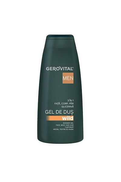 GEROVITAL Gel de dus Gerovital Men Wild 3 in 1