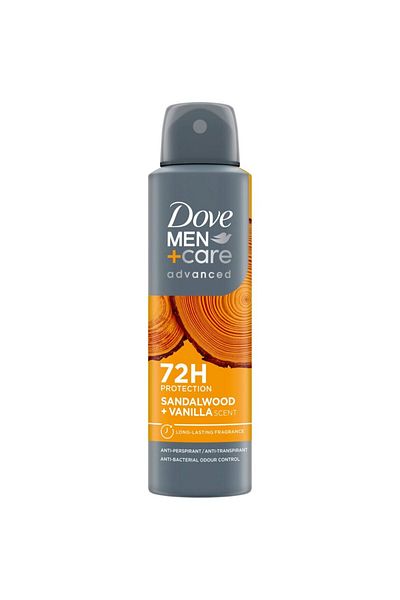 Dove Men+Care Advanced Care Spray Sandal Vanilla 150Ml