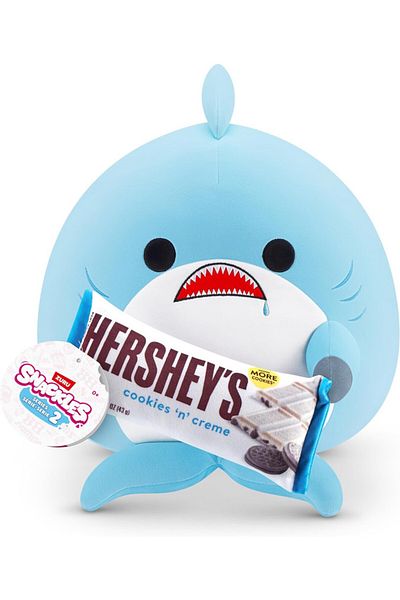 Zuru Snackles Series 2 Shark & Hershey (Cookies n Cream) 16 Inch Plush by ZURU, Ultra Soft Plush, Coll...