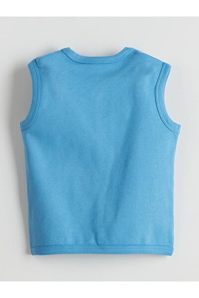 LC Waikiki Lcw Baby Beige V-Neck Baby Boy Vest 2-Piece