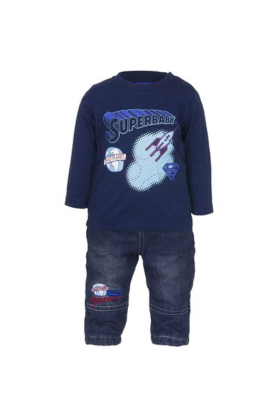 Superman Set 3 piese Superman pentru copii APH0165 Gri 80 CM
