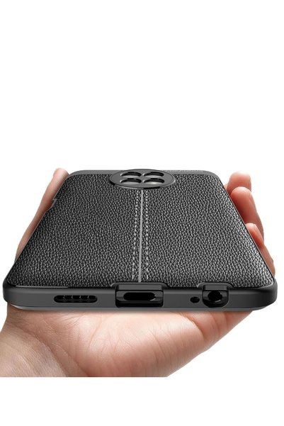 New Face غطاء حماية لهاتف Xiaomi Redmi Note 9 5G بتركيز تلقائي - أحمر SVLRS