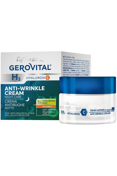 GEROVITAL Crema antirid de noapte Gerovital H3 Hyaluron C