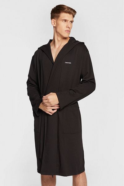 Calvin Klein Men's bathrobe CK 000NM2377E Black S-M INTL