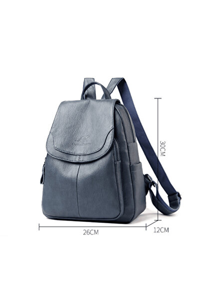 SilkRoute Yumuşak Pu Deri Görünümlü Orta Boy Günlük Sırt Çantası – 9.7” Tablet Uyumu