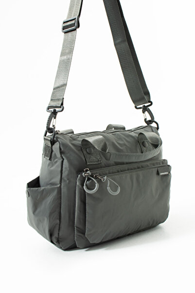 Sanmorris Sn 6000 Women's Shoulder Bag Handbag Water Resistant Parseut Fabric Dark Gray