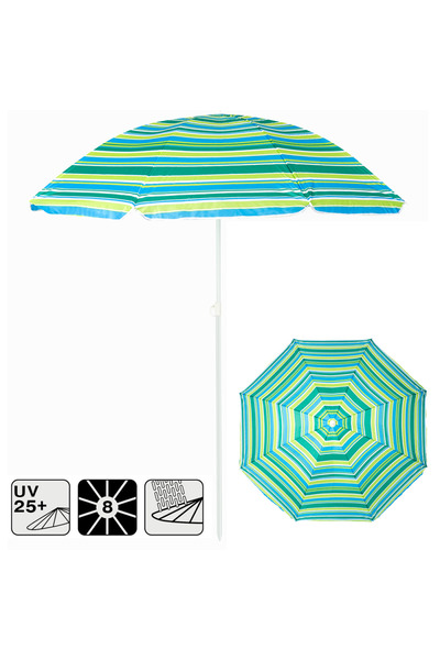 Funky Chairs Katlanabilir, Ayarlanabilir, Plaj, Deniz, Kamp Şemsiyesi 195 Cm