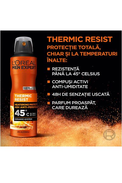 L'Oreal Paris Antiperspirant spray L'Oreal Paris Men Expert Thermic Resist pentru barbati