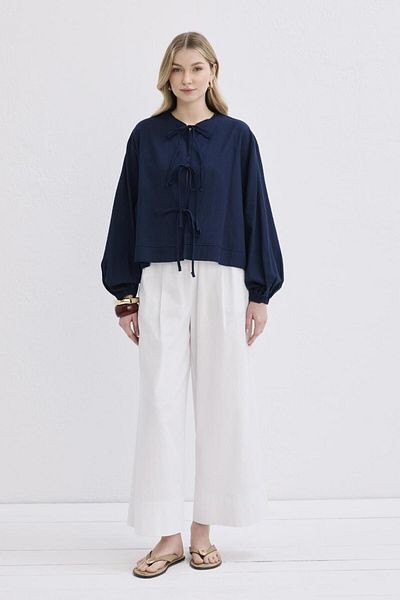 KADRİYE BAŞTÜRK Μπλούζα με δακτύλιο Navy Blue
