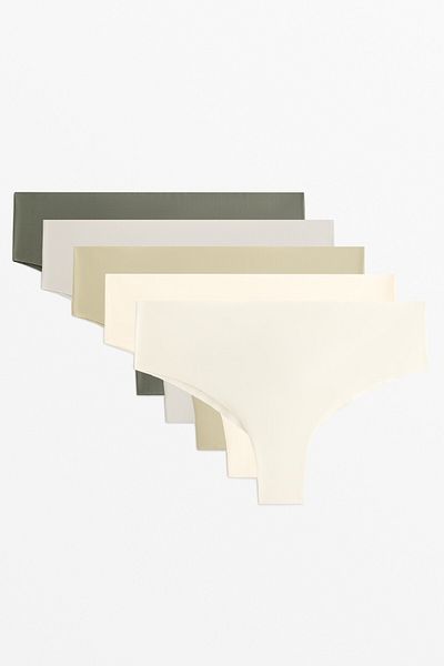 Oysho 5 polyamide blend invisible Brazilian briefs