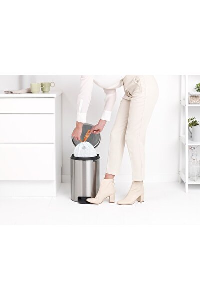 Brabantia Brabantıa Newıcon Fpp Matt Steel Pedal Trash Can 12Lt