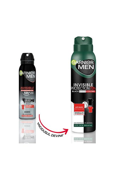 Garnier Deodorant antiperspirant spray Garnier Mineral Invisible pentru barbati