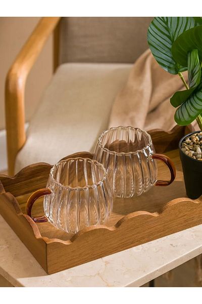 LC Waikiki Lcw Home Colorless Glass Mug Set of 2 200 ml