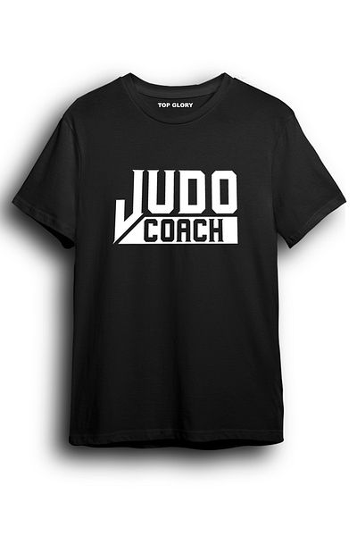 TOP GLORY Αθλητικό μπλουζάκι με στάμπα Judo Coach Αθλητικό μπλουζάκι