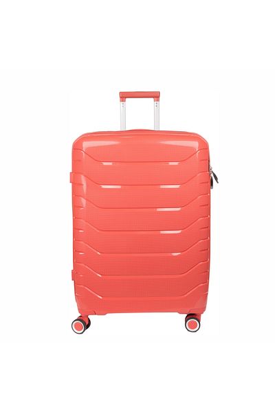 Naimeed Company Large travel trolley, Naimeed D5969, 4 double wheels 360 degrees removable, PP, Red, 44x26x61cm