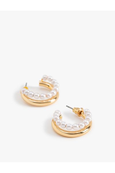 Koton Pearl Hoop Earrings