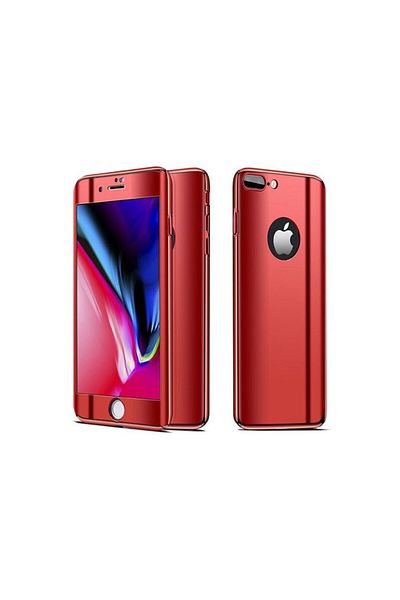 REDz Accessories Carcasă ceramică Full Body 360, compatibilă cu iPhone X, roșie