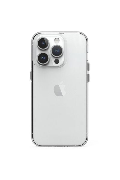 REDz Accessories Carcasă compatibilă cu iPhone 15 Pro, ultra-subțire, silicon, transparentă