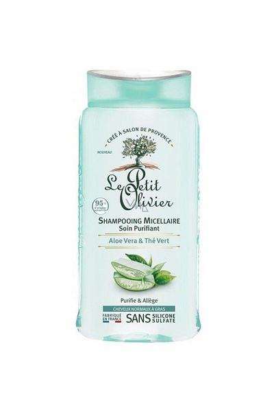 Le Petit Olivier Sampon micelar purifiant cu Aloe Vera & Ceai verde