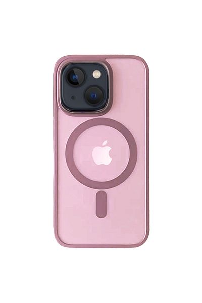 REDz Accessories Husă cu Magsafe compatibilă cu iPhone 15 Plus, Mattearmor, rezistentă la șocuri, roz