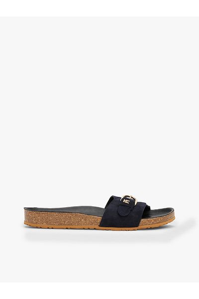 Tommy Hilfiger Soft Suede Adjustable Mule Sandals