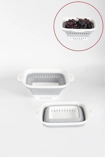 HOMENIVA Foldable Accordion Square Strainer New Generation