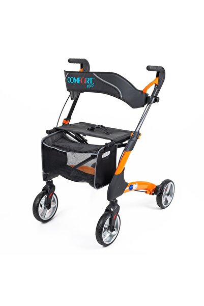 Comfort Plus Dy049147l Turuncu Alüminyum Karbon Rolatör Yürüteç