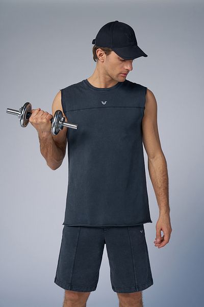 bilcee Men's Anthracite Washed Athlete 3915