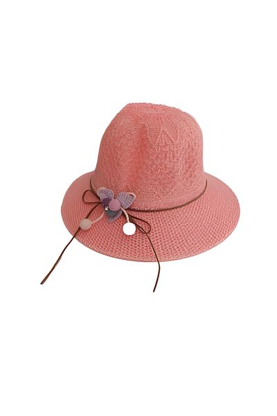 CherryPie Baby Girl 0-18 Months Pomegranate Flower Mercerized Fedora Hat