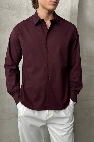 HYMAN Men's Oversize Cotton Poplin Shirt