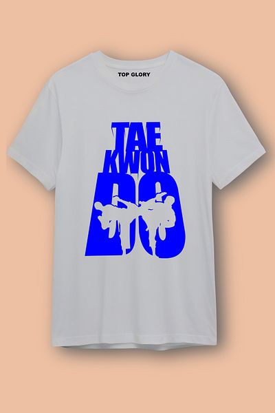TOP GLORY Αθλητικό μπλουζάκι με στάμπα Taekwondo Αθλητικό μπλουζάκι