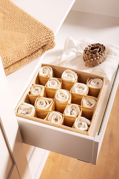 Serstil 25 Compartment Drawer Cabinet Socks / Underwear Foldable Organizer Organizer Box 28X28X12 cm