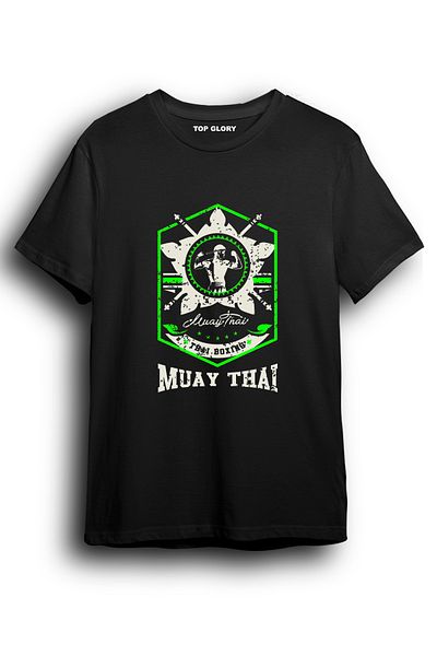 TOP GLORY Αθλητικό μπλουζάκι με στάμπα Muay Thai Αθλητικό μπλουζάκι