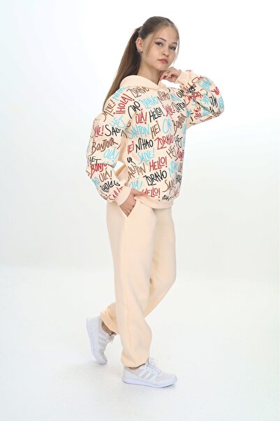 Toontoy Κοριτσίστικο Σετ Φόρμας Bonjour με κουκούλα