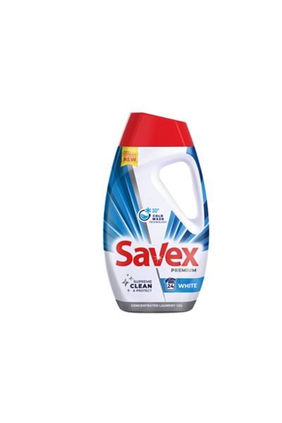 SAVEX Detergent De Rufe Lichid Premium White, 24 Spalari, 1,08 L