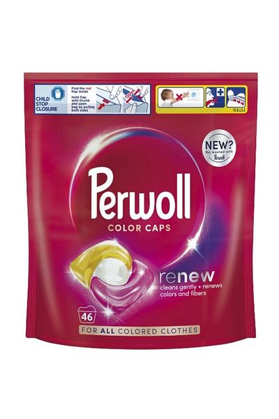 Perwoll Renew & Care Laundry Detergent Capsules, Color, 46 Washes