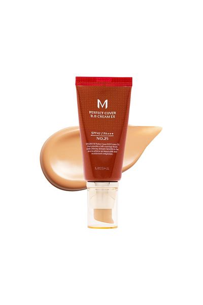 Missha Cremă BB Missha Perfect Cover SPF 42 PA +++ 25 Bej Cald, 50ml