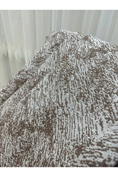 Özlü Home Kolkapatan Pamuklu Koltuk - Çekyat Örtüsü 170x320 Alaca Kahve Kaydırmaz Koltuk Şalı